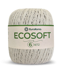 Barbante Ecosoft N°6 8/12 - 452m - Cores - EuroRoma - 700 - Salmão