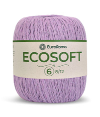 Barbante Ecosoft N°6 8/12 - 452m - Cores - EuroRoma - 700 - Salmão